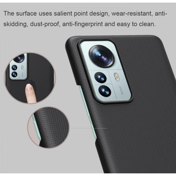 NILLKIN θήκη Super Frosted Shield για Xiaomi 12 Pro, μαύρη