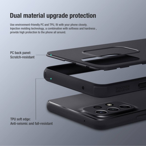 NILLKIN θήκη Super Frosted Shield Pro για Samsung Galaxy A53 5G, μαύρη NILLKIN θήκη Super Frosted Shield Pro για Samsung Galaxy A53 5G, μαύρη