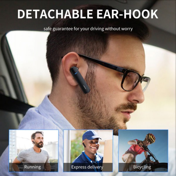 JOYROOM Bluetooth μονό earphone JR-B01S με θήκη φόρτισης, 400mAh, μαύρο