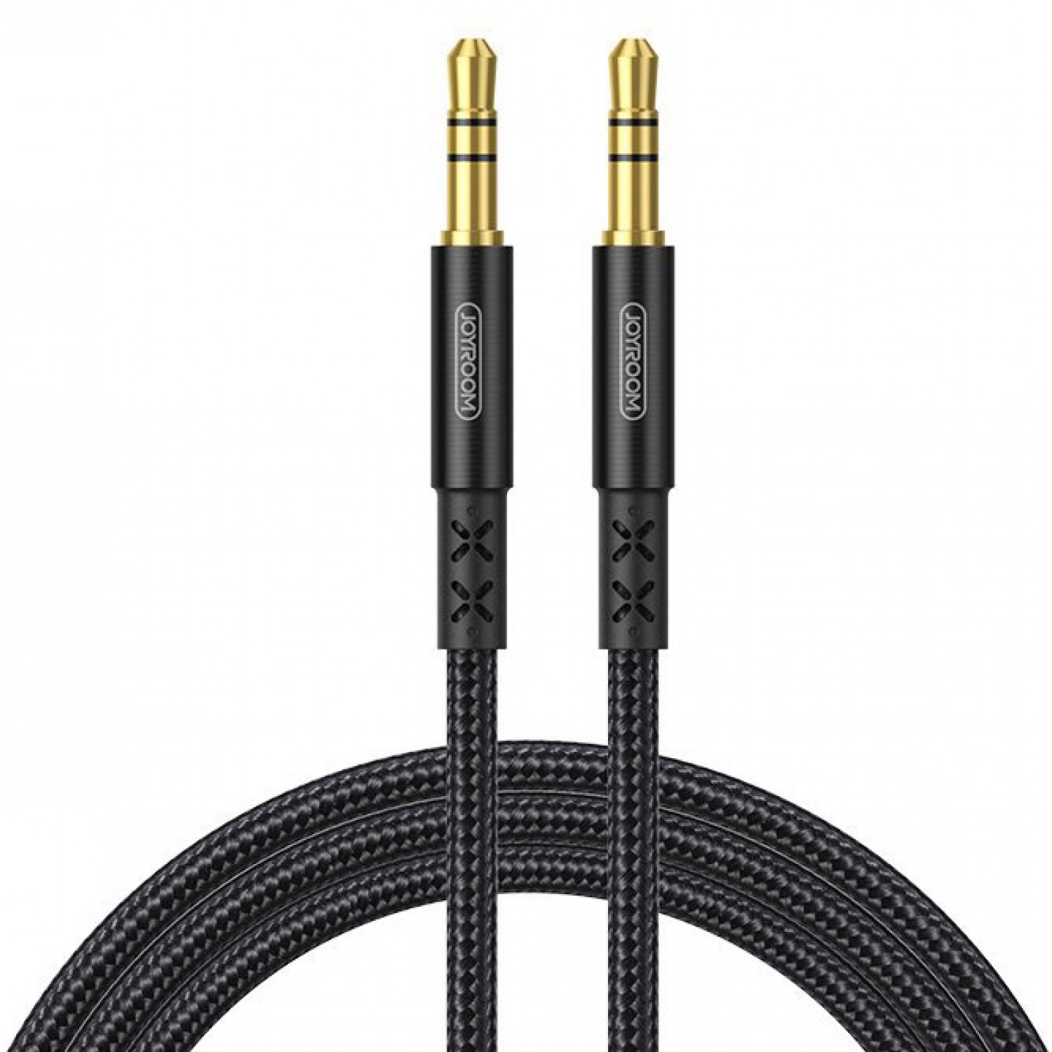 JOYROOM καλώδιο ήχου 3.5mm SY-10A1, AUX, 1m, μαύρο JOYROOM καλώδιο ήχου 3.5mm SY-10A1, AUX, 1m, μαύρο