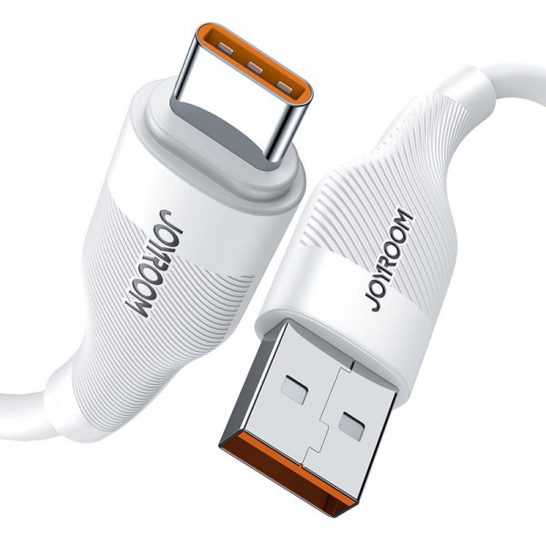 JOYROOM καλώδιο USB σε USB-C S-1060M12, 6A, 1m, λευκό JOYROOM καλώδιο USB σε USB-C S-1060M12, 6A, 1m, λευκό