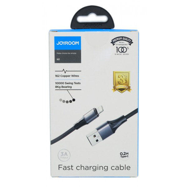 JOYROOM καλώδιο USB σε Lightning S-1030N1, 3A, 1m, μαύρο JOYROOM καλώδιο USB σε Lightning S-1030N1, 3A, 1m, μαύρο