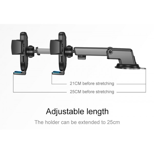 JOYROOM βάση smartphone αυτοκινήτου JR-OK3 για ταμπλό/παρμπρίζ, μαύρη JOYROOM βάση smartphone αυτοκινήτου JR-OK3 για ταμπλό/παρμπρίζ, μαύρη