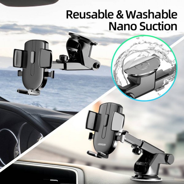 JOYROOM βάση smartphone αυτοκινήτου JR-OK3 για ταμπλό/παρμπρίζ, μαύρη JOYROOM βάση smartphone αυτοκινήτου JR-OK3 για ταμπλό/παρμπρίζ, μαύρη