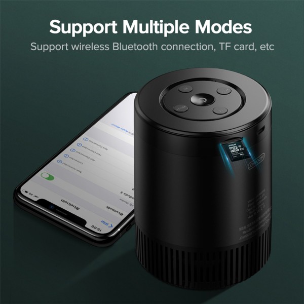 JOYROOM φορητό ηχείο JR-M09, TWS bluetooth/micro SD, 5W, 1200mAh, μαύρο JOYROOM φορητό ηχείο JR-M09, TWS bluetooth/micro SD, 5W, 1200mAh, μαύρο