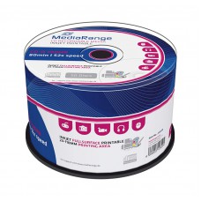 MEDIARANGE CD-R 52x 700MB, inkjet FF printable, cake box, 50τμχ
