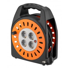 GOOBAY μπαλαντέζα 71355, 4x schuko, 16A, 25m, μαύρη