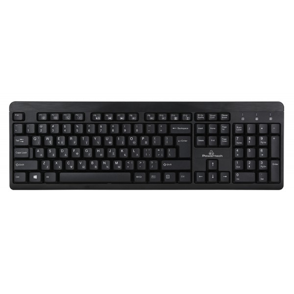 POWERTECH Πληκτρολόγιο PT-677, multimedia, ενσύρματο, μαύρο POWERTECH Πληκτρολόγιο PT-677, multimedia, ενσύρματο, μαύρο