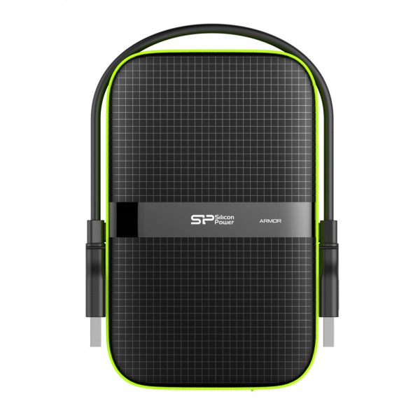 SILICON POWER εξωτερικός HDD Armor A60, 4TB, USB 3.2, πράσινος SILICON POWER εξωτερικός HDD Armor A60, 4TB, USB 3.2, πράσινος