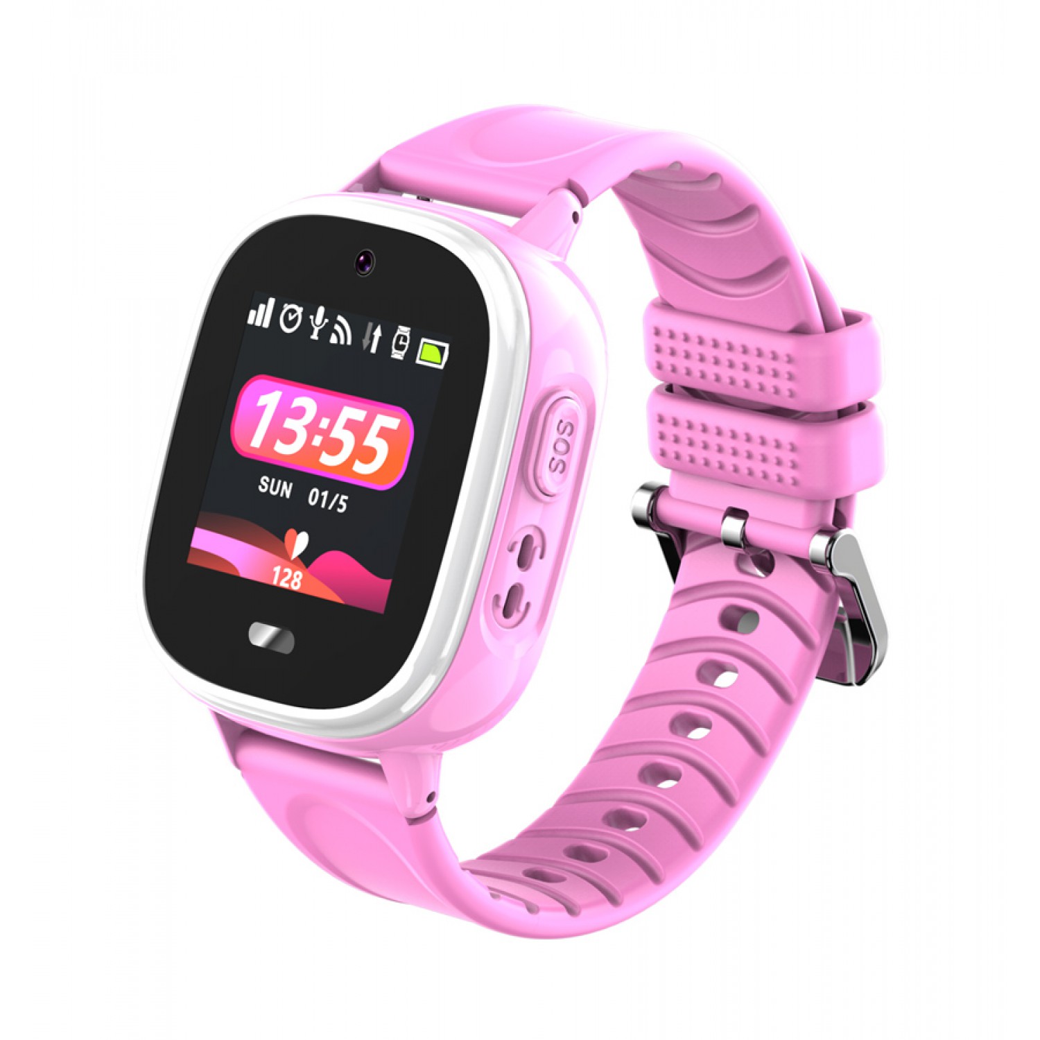 INTIME GPS smartwatch για παιδιά IT-049, 1.3", camera, 2G, IP67, ροζ