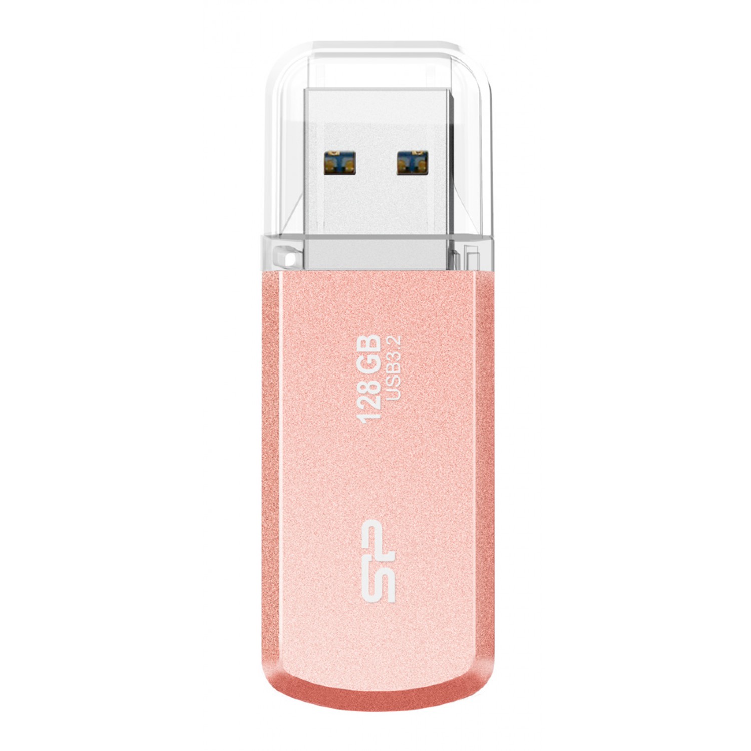 SILICON POWER USB Flash Drive Helios 202, 128GB, USB 3.2, ροζ χρυσό SILICON POWER USB Flash Drive Helios 202, 128GB, USB 3.2, ροζ χρυσό