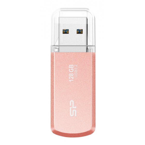 SILICON POWER USB Flash Drive Helios 202, 128GB, USB 3.2, ροζ χρυσό SILICON POWER USB Flash Drive Helios 202, 128GB, USB 3.2, ροζ χρυσό
