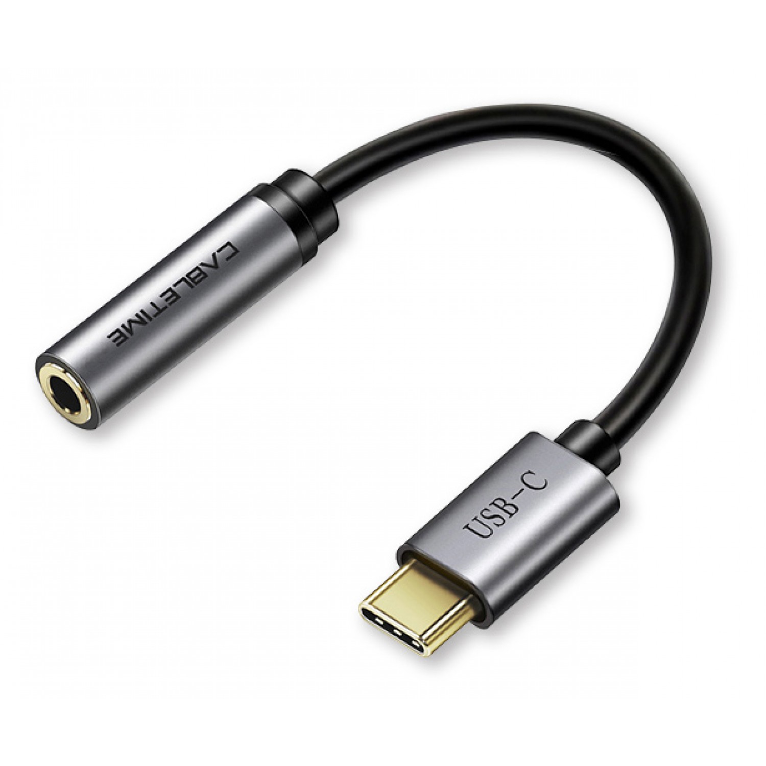 CABLETIME αντάπτορας USB-C σε 3.5mm CT-CMAUDIO, γκρι CABLETIME αντάπτορας USB-C σε 3.5mm CT-CMAUDIO, γκρι