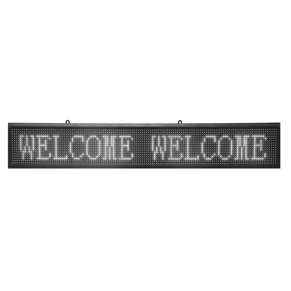 Πινακίδα LED κυλιόμενων μηνυμάτων LED105041, WiFi, 105x41cm, IP65, λευκό Πινακίδα LED κυλιόμενων μηνυμάτων LED105041, WiFi, 105x41cm, IP65, λευκό