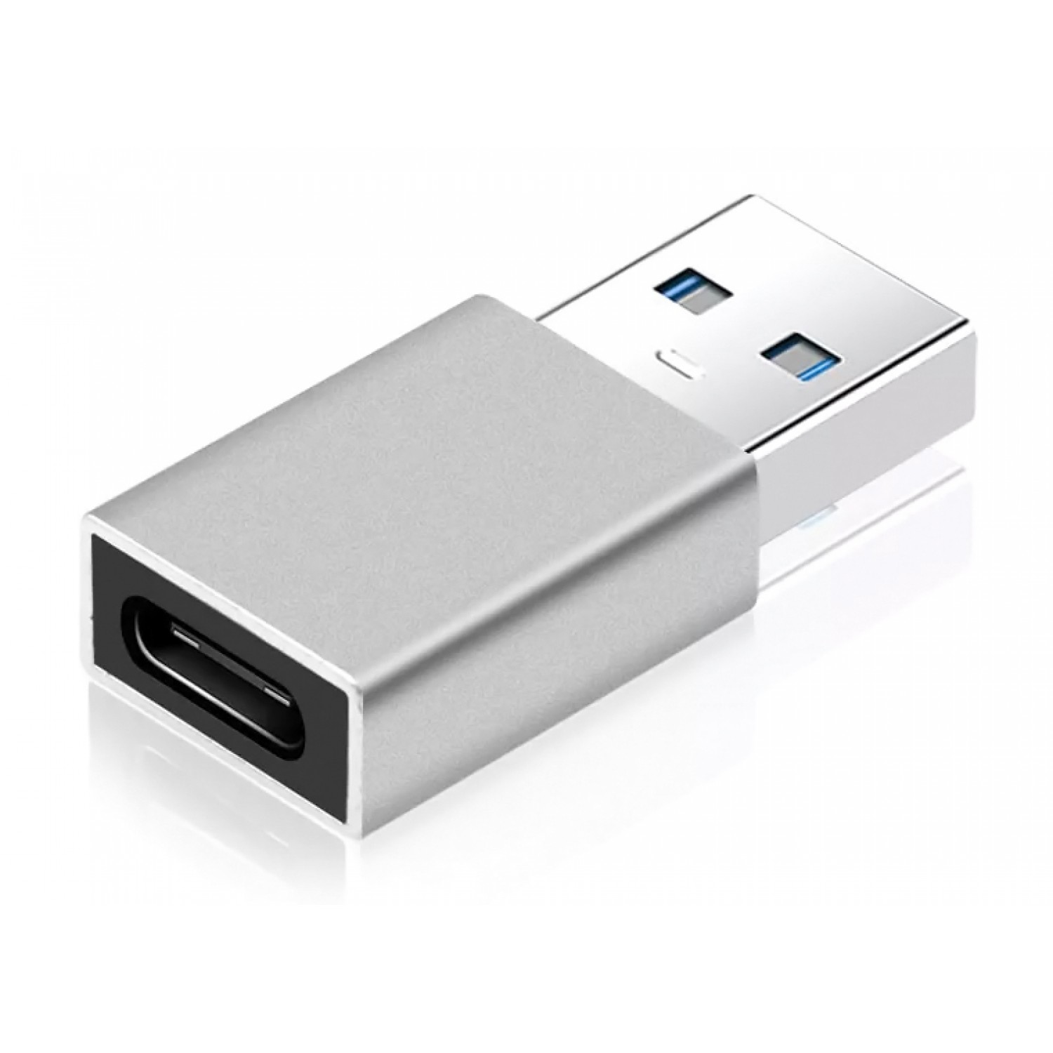 POWERTECH αντάπτορας USB 3.0 σε USB-C PTH-063, 5Gbps, ασημί POWERTECH αντάπτορας USB 3.0 σε USB-C PTH-063, 5Gbps, ασημί