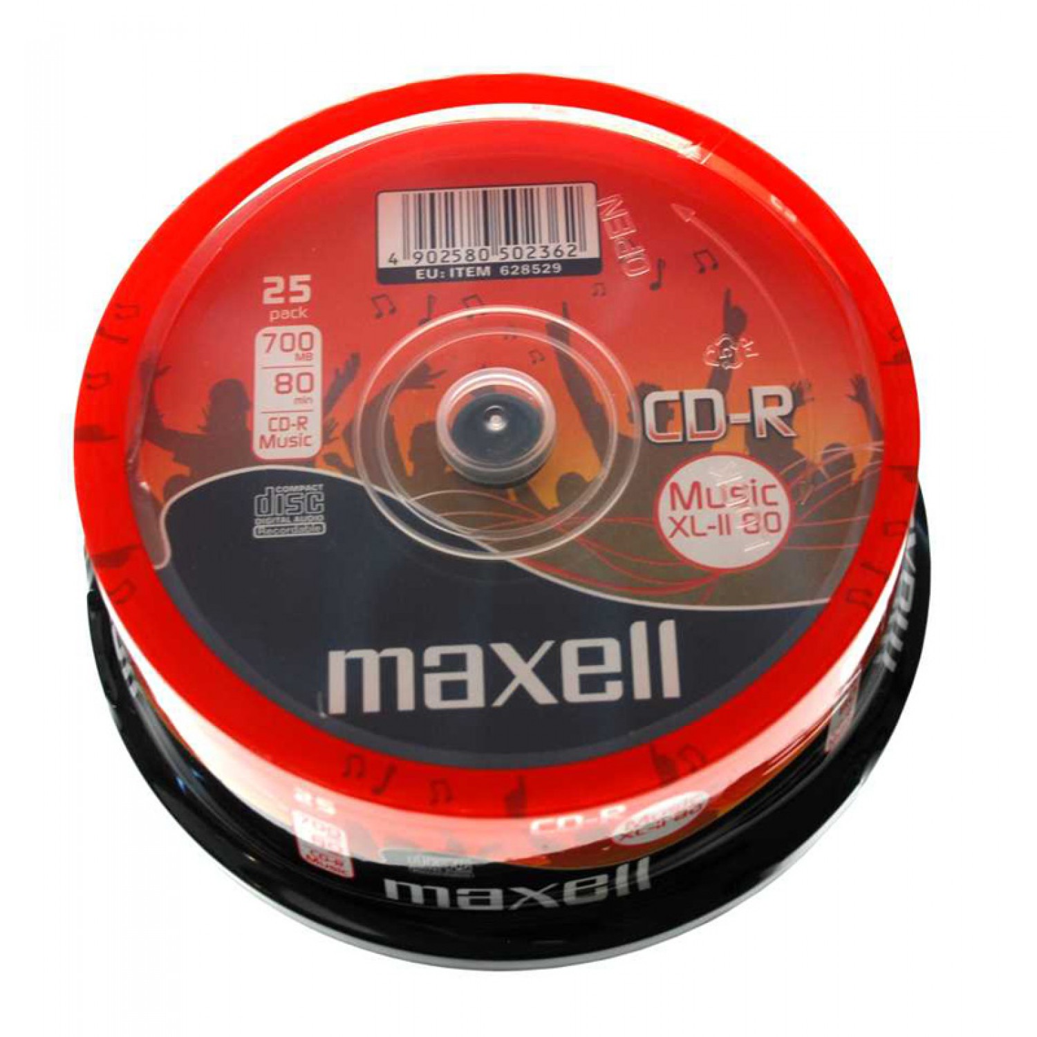 MAXELL CD-R music XL-II 80min/700MB, cake box 25τμχ MAXELL CD-R music XL-II 80min/700MB, cake box 25τμχ