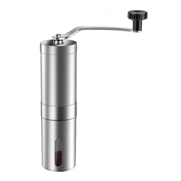 Χειροκίνητος μύλος κοπής καφέ espresso AG55B, ανοξείδωτος, ασημί