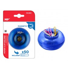 MP πολύχρωμοι συνδετήρες PA365 με μπλε μαγνητική βάση, 50τμχ