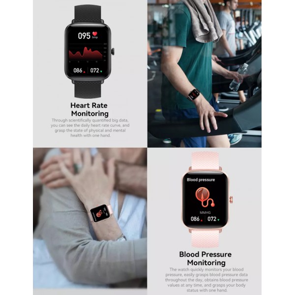 HIFUTURE smartwatch FutureFit Zone, 1.69", IP68, heart rate, μαύρο HIFUTURE smartwatch FutureFit Zone, 1.69", IP68, heart rate, μαύρο