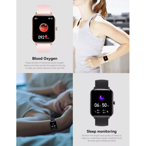 HIFUTURE smartwatch FutureFit Zone, 1.69", IP68, heart rate, γκρι HIFUTURE smartwatch FutureFit Zone, 1.69", IP68, heart rate, γκρι