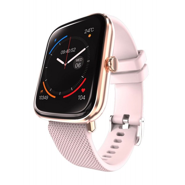 HIFUTURE smartwatch FutureFit Zone, 1.69", IP68, heart rate, ροζ HIFUTURE smartwatch FutureFit Zone, 1.69", IP68, heart rate, ροζ