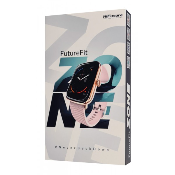 HIFUTURE smartwatch FutureFit Zone, 1.69", IP68, heart rate, ροζ HIFUTURE smartwatch FutureFit Zone, 1.69", IP68, heart rate, ροζ