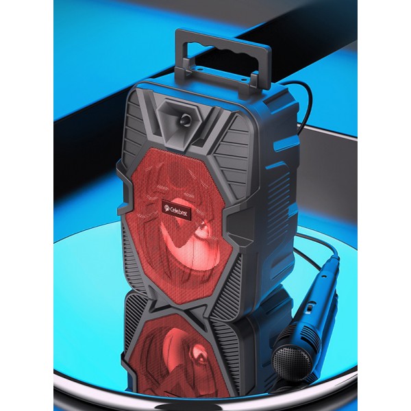 CELEBRAT φορητό ηχείο OS-06 με μικρόφωνο, 5W 1200mAh, Bluetooth, κόκκινο CELEBRAT φορητό ηχείο OS-06 με μικρόφωνο, 5W 1200mAh, Bluetooth, κόκκινο