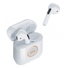 YISON earphones με θήκη φόρτισης T8, True Wireless, λευκά
