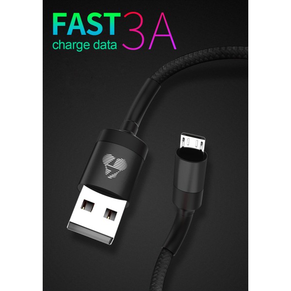 POWERTECH Καλώδιο USB σε Micro USB eco round PTR-0080, copper, 1m, μαύρο POWERTECH Καλώδιο USB σε Micro USB eco round PTR-0080, copper, 1m, μαύρο