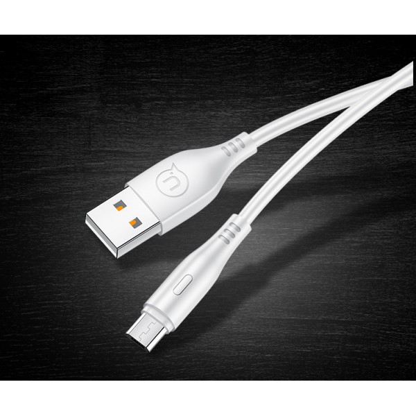 USAMS καλώδιο Micro USB σε USB US-SJ268, 2A, 1m, λευκό USAMS καλώδιο Micro USB σε USB US-SJ268, 2A, 1m, λευκό