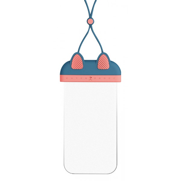 USAMS αδιάβροχη θήκη κινητού US-YD010, έως 7", IPX8, μπλε & ροζ USAMS αδιάβροχη θήκη κινητού US-YD010, έως 7", IPX8, μπλε & ροζ