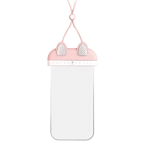 USAMS αδιάβροχη θήκη κινητού US-YD010, έως 7", IPX8, ροζ USAMS αδιάβροχη θήκη κινητού US-YD010, έως 7", IPX8, ροζ