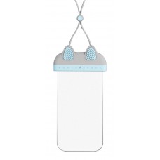 USAMS αδιάβροχη θήκη κινητού US-YD010, έως 7", IPX8, γκρι & μπλε