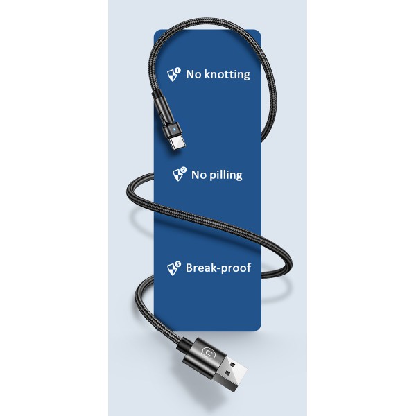 USAMS καλώδιο USB-C σε USB SJ477, περιστρεφόμενο βύσμα, 2A, 1m, πράσινο USAMS καλώδιο USB-C σε USB SJ477, περιστρεφόμενο βύσμα, 2A, 1m, πράσινο