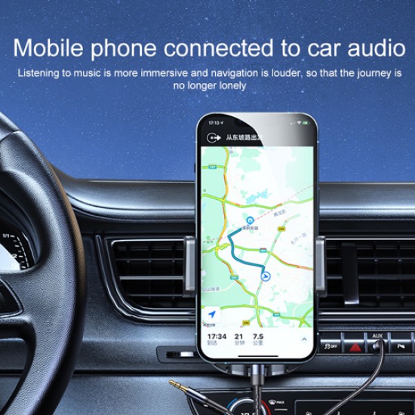 USAMS καλώδιο ήχου 3.5mm σε USB-C & 3.5mm US-SJ555, 1.2m, μαύρο USAMS καλώδιο ήχου 3.5mm σε USB-C & 3.5mm US-SJ555, 1.2m, μαύρο