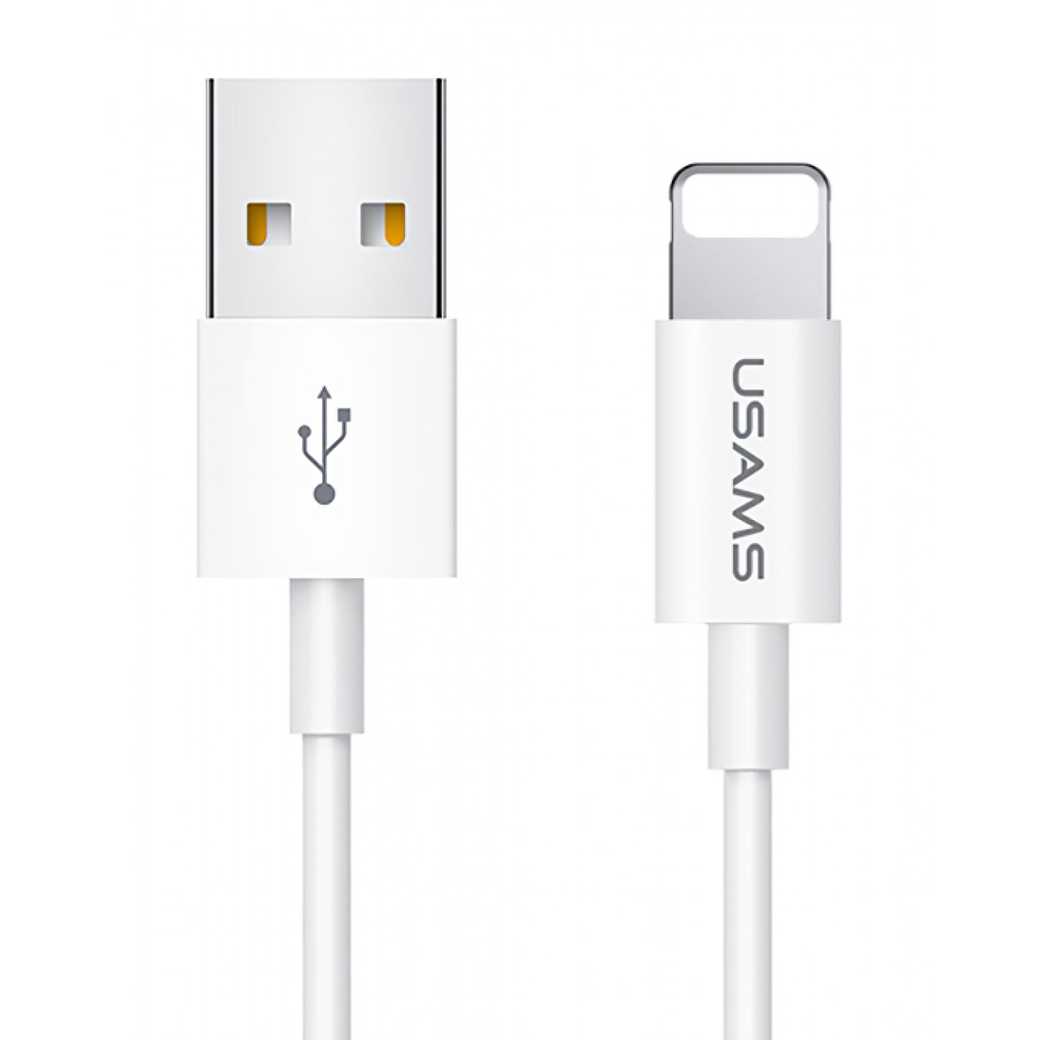 USAMS καλώδιο Lightning σε USB US-SJ283, 2A, 1m, λευκό USAMS καλώδιο Lightning σε USB US-SJ283, 2A, 1m, λευκό