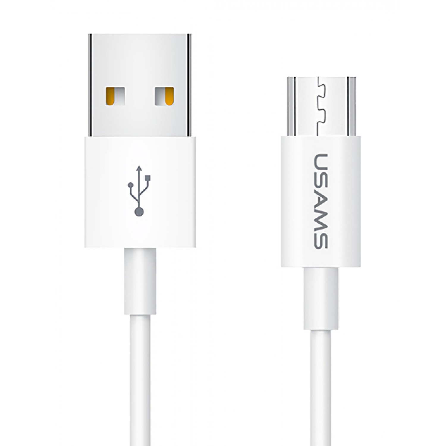 USAMS καλώδιο Micro USB σε USB US-SJ284, 2A, 1m, λευκό USAMS καλώδιο Micro USB σε USB US-SJ284, 2A, 1m, λευκό