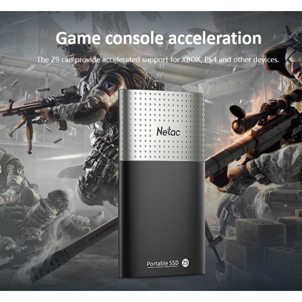 NETAC εξωτερικός SSD Z9, 250GB, USB 3.2, 550-480MB/s, μαύρος NETAC εξωτερικός SSD Z9, 250GB, USB 3.2, 550-480MB/s, μαύρος