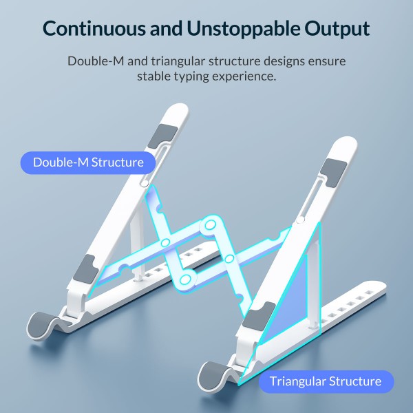 ORICO βάση για laptop & tablet PFB-A24, 11-17", πλαστική, λευκή ORICO βάση για laptop & tablet PFB-A24, 11-17", πλαστική, λευκή