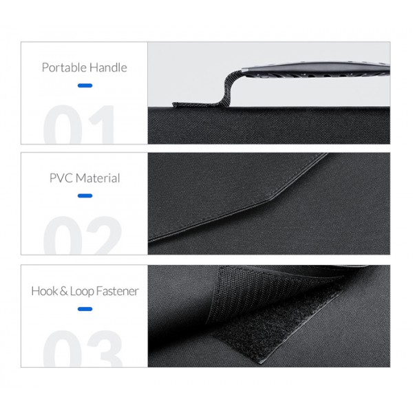 ORICO ηλιακός φορτιστής SCP2-100, με έξοδο USB/USB-C/DC, foldable, 100W ORICO ηλιακός φορτιστής SCP2-100, με έξοδο USB/USB-C/DC, foldable, 100W