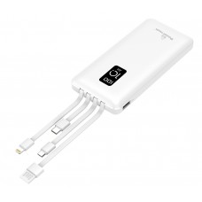 POWERTECH power bank PT-1003 10000mAh, 4x output, 10.5W, λευκό