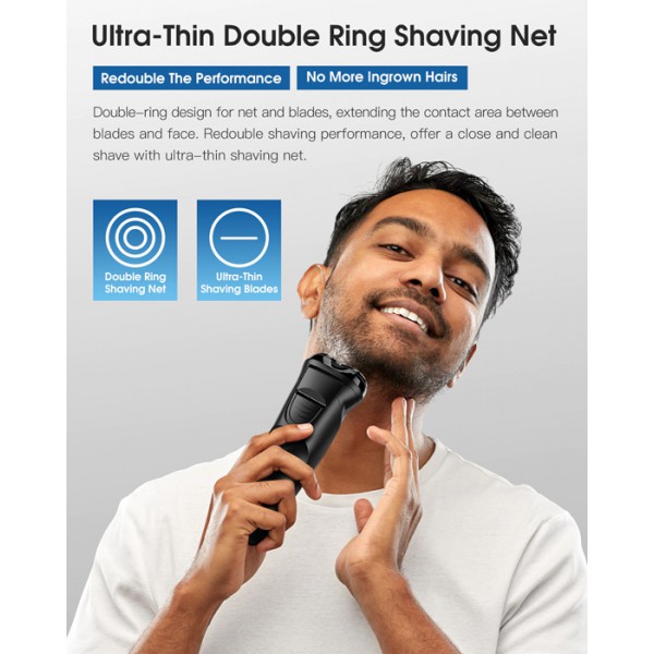 XIAOMI ENCHEN ξυριστική μηχανή Warrior κεφαλή 3D, επαναφορτιζόμενη μαύρη XIAOMI ENCHEN ξυριστική μηχανή Warrior κεφαλή 3D, επαναφορτιζόμενη μαύρη