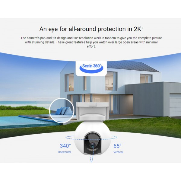 EZVIZ smart κάμερα HB8, Pan & Tilt, 4MP, WiFi, 10400mAh, 32GB, αδιάβροχη EZVIZ smart κάμερα HB8, Pan & Tilt, 4MP, WiFi, 10400mAh, 32GB, αδιάβροχη