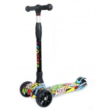 Πατίνι HBC-001, 4 φωτιζόμενοι τροχοί, foldable, πολύχρωμο