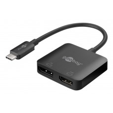 GOOBAY αντάπτορας USB-C σε DisplayPort/HDMI 60172, 4K/60Hz, MST, μαύρος