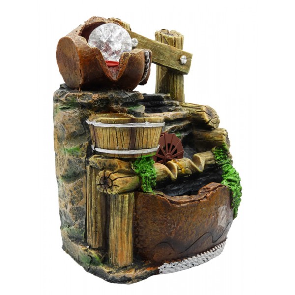 Συντριβάνι Feng Shui JK-180-019, φωτιζόμενο, 20 x 18 x 27cm