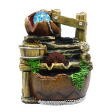 Συντριβάνι Feng Shui JK-180-019, φωτιζόμενο, 20 x 18 x 27cm