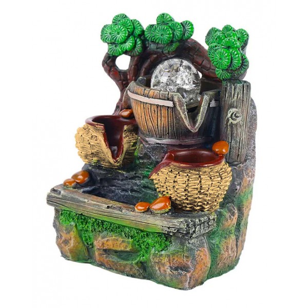 Συντριβάνι Feng Shui JK-180-026, φωτιζόμενο, 15 x 10 x 20cm Συντριβάνι Feng Shui JK-180-026, φωτιζόμενο, 15 x 10 x 20cm