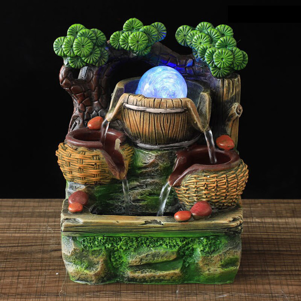 Συντριβάνι Feng Shui JK-180-026, φωτιζόμενο, 15 x 10 x 20cm Συντριβάνι Feng Shui JK-180-026, φωτιζόμενο, 15 x 10 x 20cm