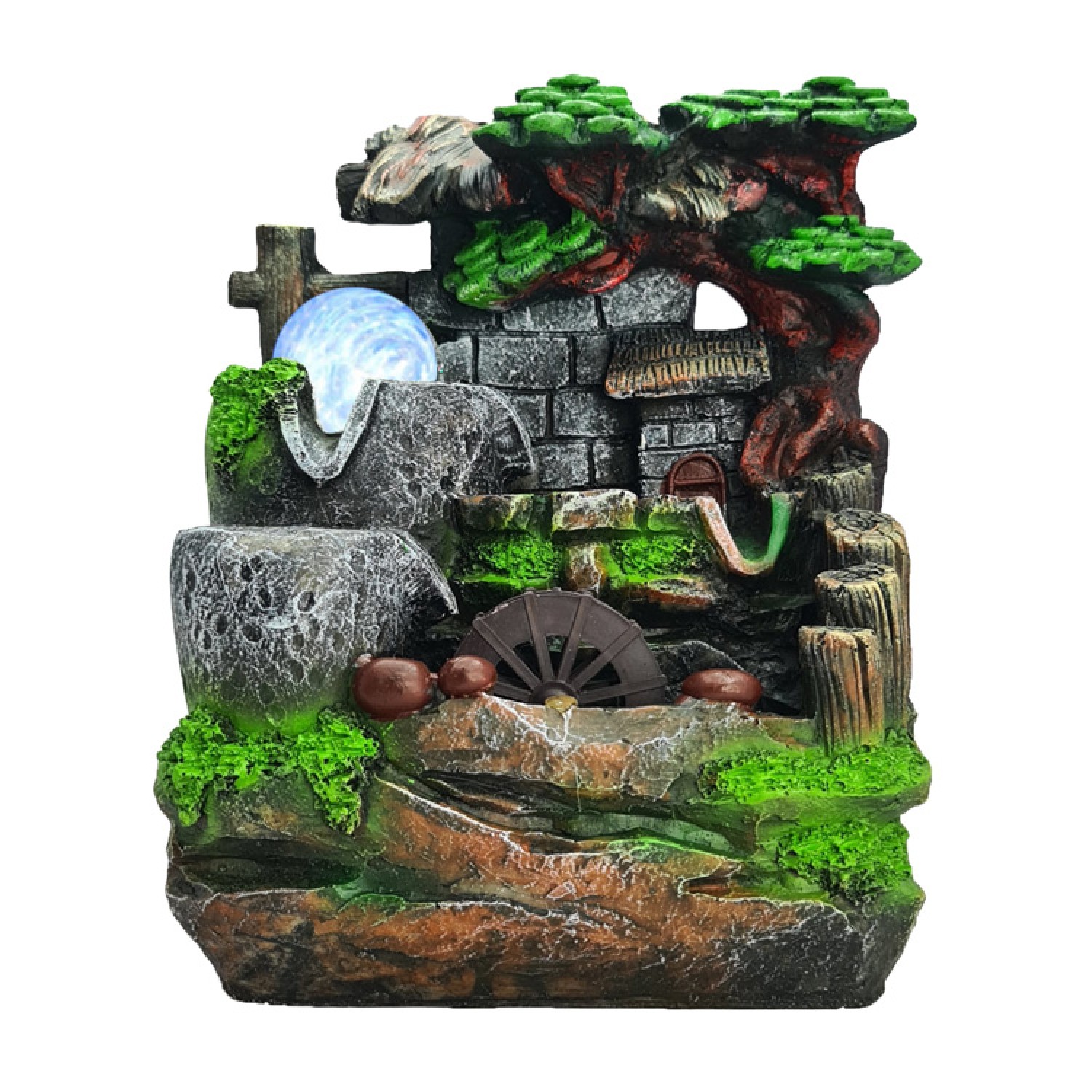 Συντριβάνι Feng Shui JK-180-022, φωτιζόμενο, 20 x 16 x 27cm